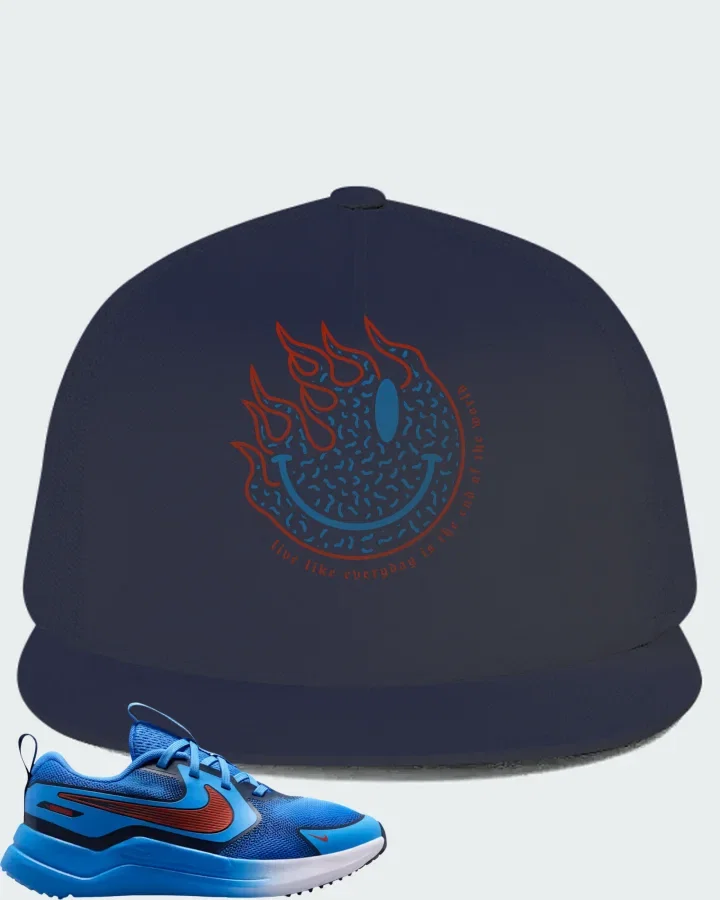 Nike Cosmic Runner Blue Crystal Picante Red Matching Hat