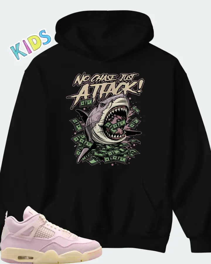 Air Jordan 4 Retro Iced Carmine Matching Kid's Hoodie