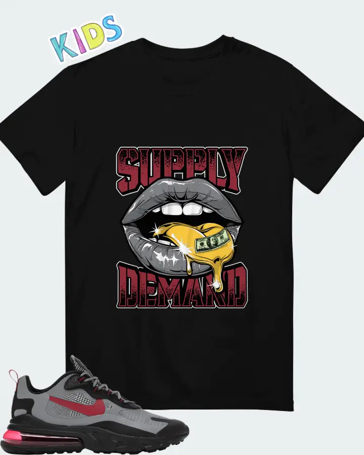 Nike Air Max 270 React Cool Grey Matching Kid's T-Shirt