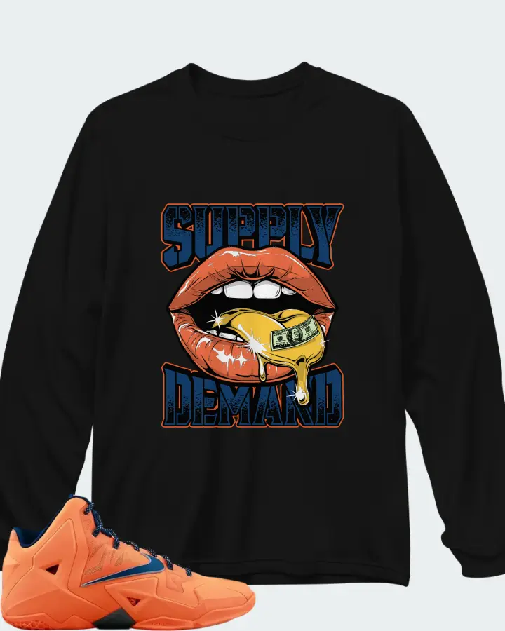 Nike LeBron 11 Atomic Orange Matching Long Sleeve T-Shirt