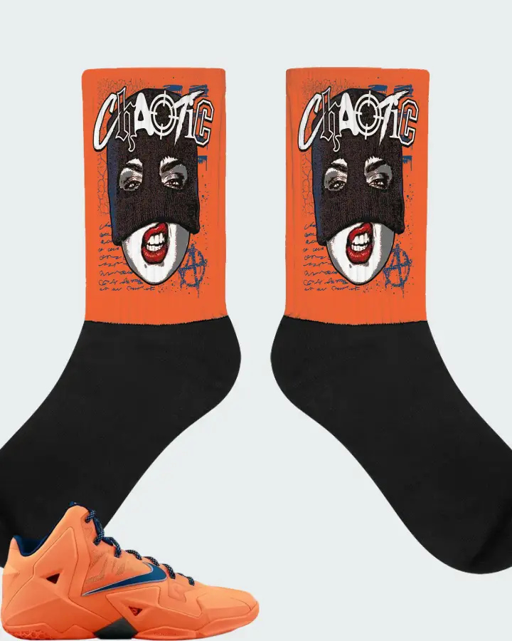 Nike LeBron 11 Atomic Orange Matching Socks