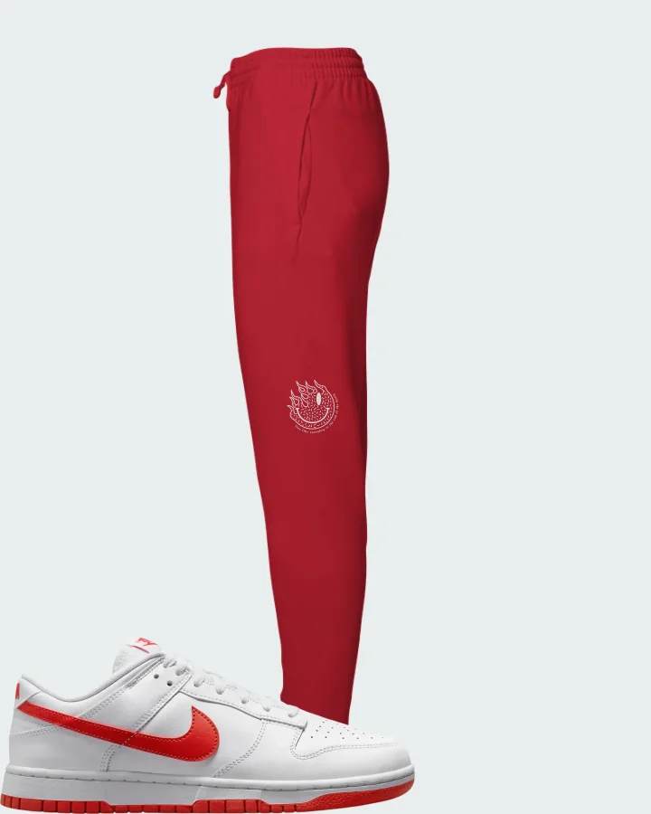 Nike Dunk Low Picante Red Matching Joggers
