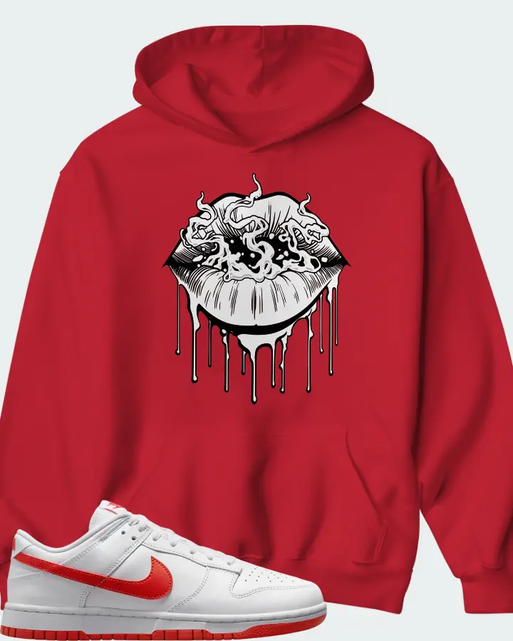 Nike Dunk Low Picante Red Matching Hoodie