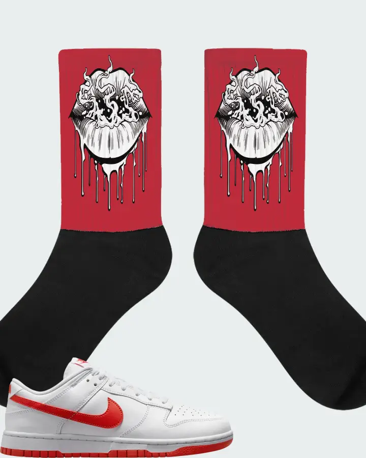 Nike Dunk Low Picante Red Matching Socks