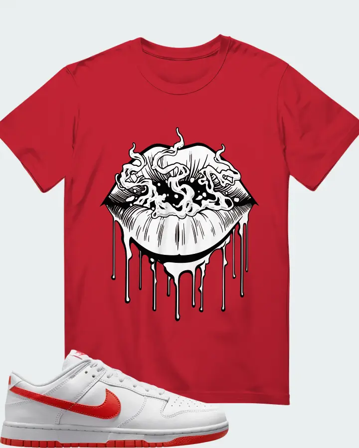 Nike Dunk Low Picante Red Matching T-Shirt