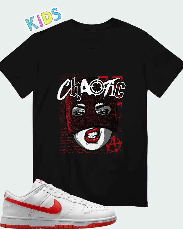 Nike Dunk Low Picante Red Matching Kid's T-Shirt