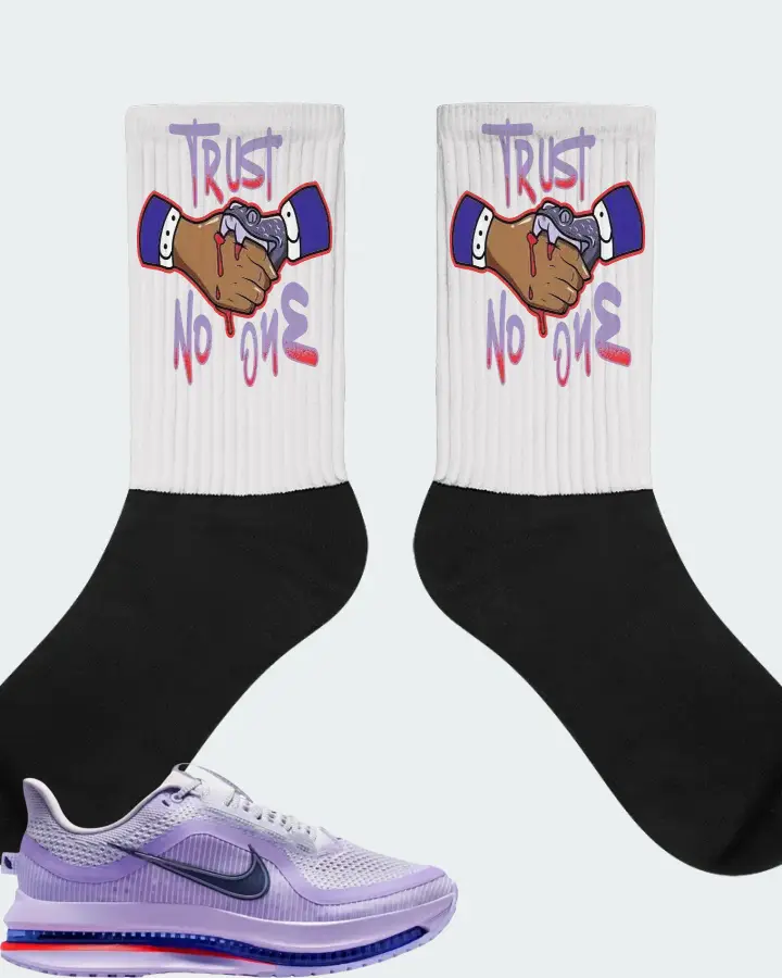 Nike Wmns Pegasus Premium Barley Grape Sneaker Matching White Socks - Trust No One