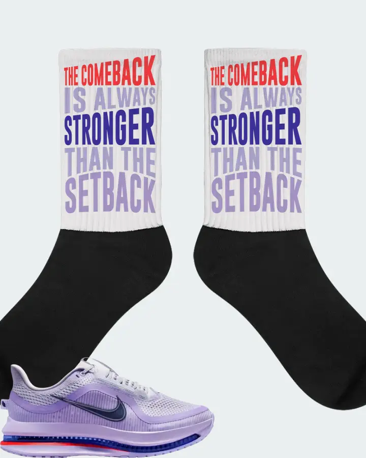 Nike Wmns Pegasus Premium Barley Grape Sneaker Matching White Socks - The Comeback