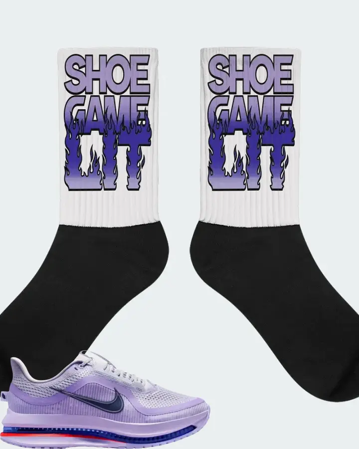 Nike Wmns Pegasus Premium Barley Grape Sneaker Matching White Socks - Shoe Game Lit Refreshed