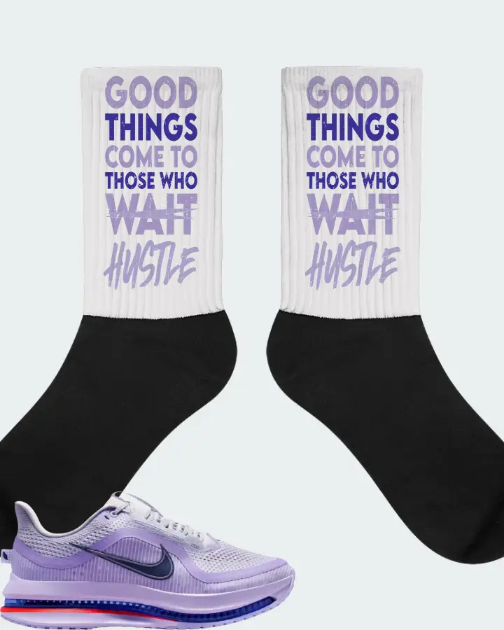 Nike Wmns Pegasus Premium Barley Grape Sneaker Matching White Socks - Good Things Come