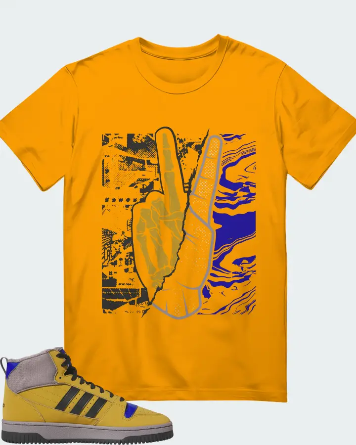 Adidas Break Start Mid Winterized Yellow Matching T-Shirt