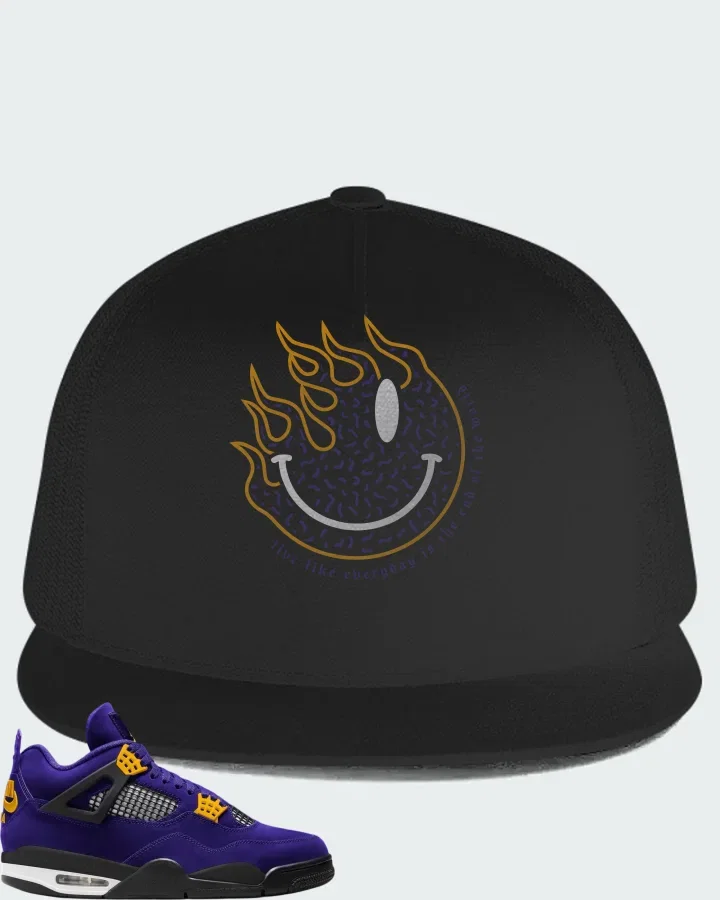 Air Jordan 4 Imperial Purple Matching Hat