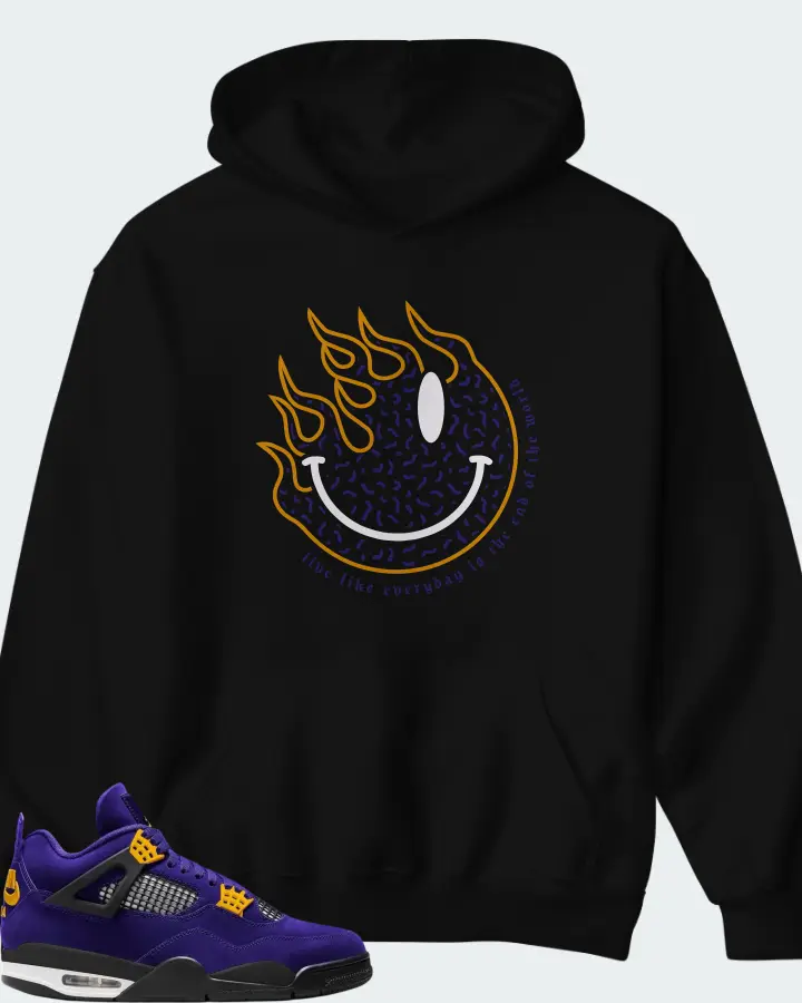 Air Jordan 4 Imperial Purple Matching Hoodie