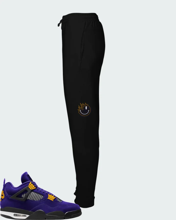 Air Jordan 4 Imperial Purple Matching Joggers