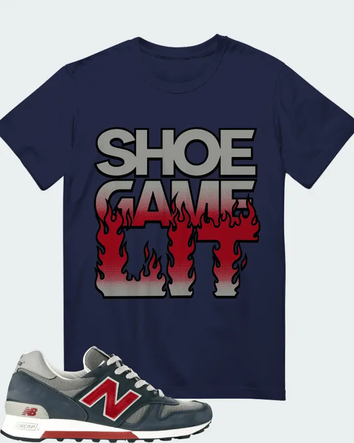 New Balance 1300  Sneaker Matching Navy T-Shirt - Shoe Game Lit Refreshed