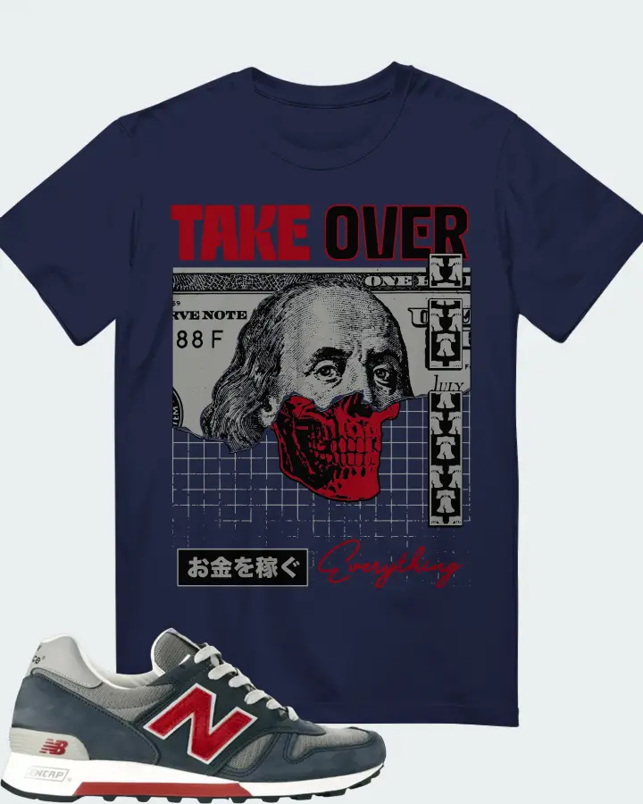 New Balance 1300  Sneaker Matching Navy T-Shirt - Take Over