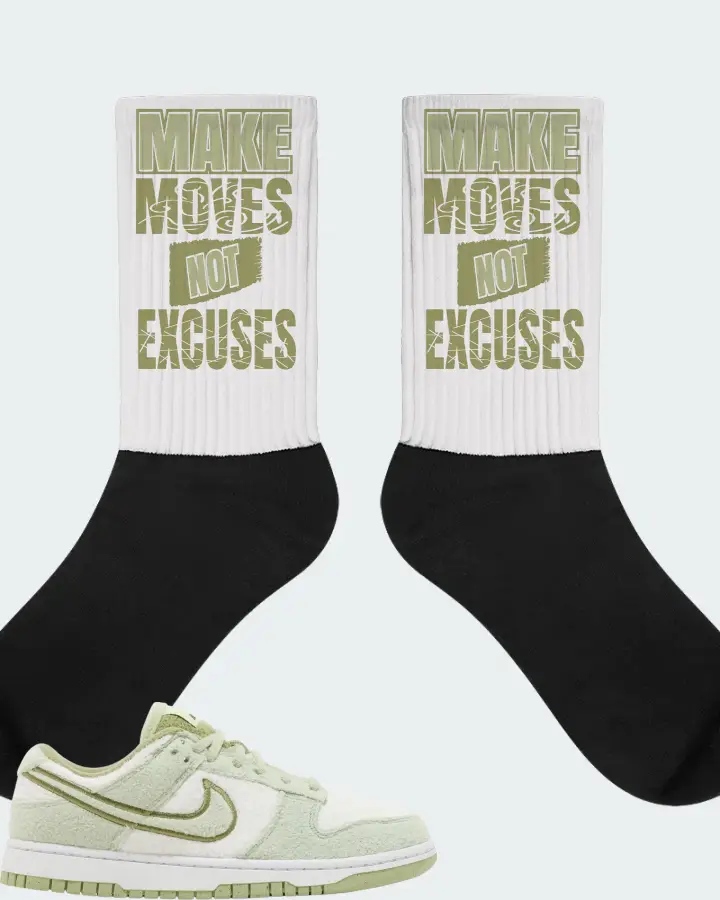 Nike Dunk Low SE Sneaker Matching White Socks - Make Moves Not Excuses
