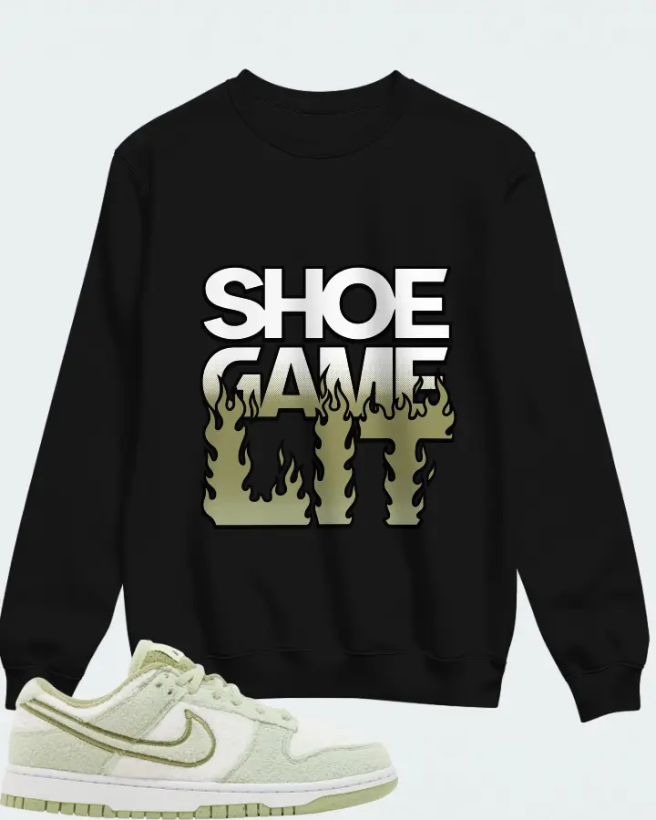 Nike Dunk Low SE Sneaker Matching Black Sweatshirt - Shoe Game Lit Refreshed