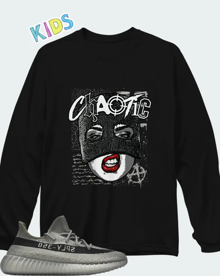 Adidas Yeezy Boost 350 V2 Granite Matching Kid's Long Sleeve T-Shirt