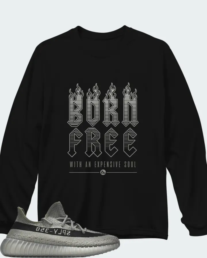 Adidas Yeezy Boost 350 V2 Granite Matching Long Sleeve T-Shirt