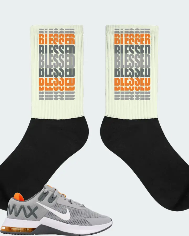 Nike Air Max Alpha Trainer 4 Sneaker Matching Citron Socks - BLESSED Many Times