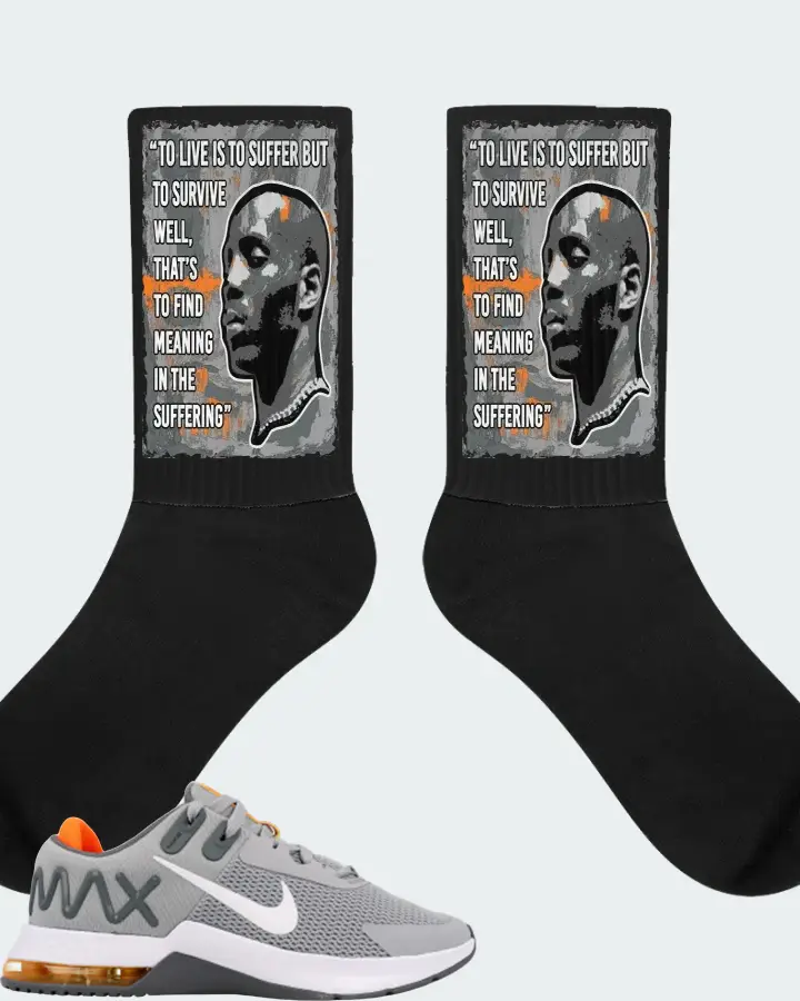 Nike Air Max Alpha Trainer 4 Sneaker Matching Black Socks - DMX Suffer Quote
