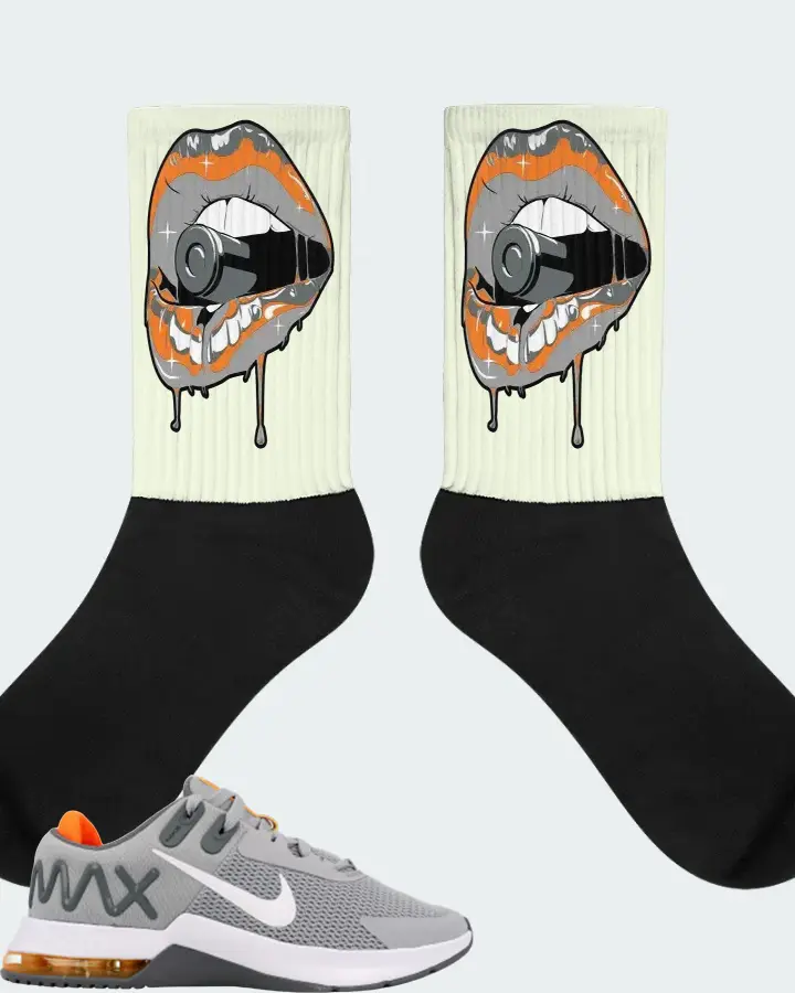Nike Air Max Alpha Trainer 4 Sneaker Matching Citron Socks - Kiss of Death