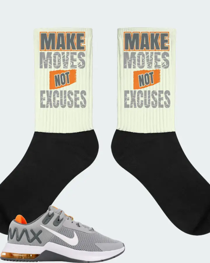 Nike Air Max Alpha Trainer 4 Sneaker Matching Citron Socks - Make Moves Not Excuses