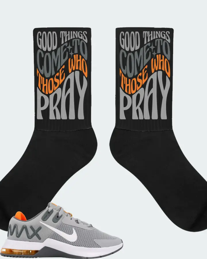 Nike Air Max Alpha Trainer 4 Sneaker Matching Black Socks - Good Things Come To Those Who Pray
