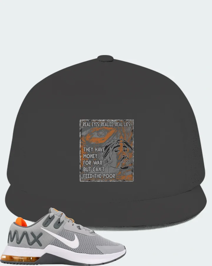 Nike Air Max Alpha Trainer 4 Sneaker Matching Dark Grey Hat - TUPAC Real Eyes Realize Real Lies
