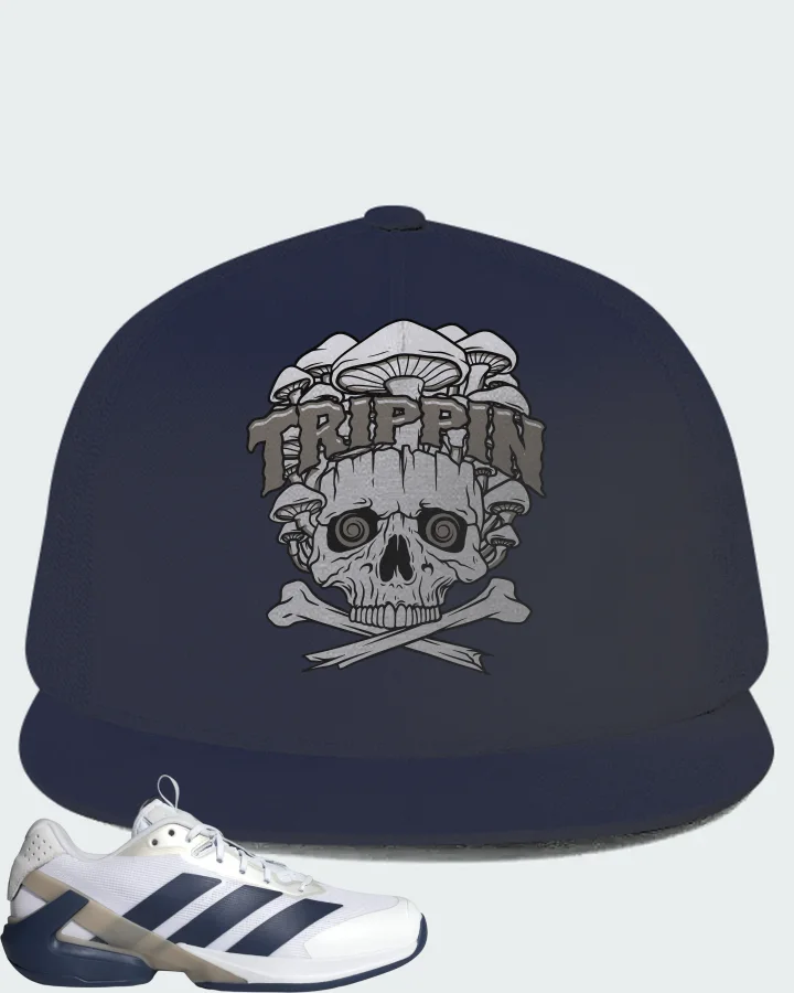 Adidas Adizero Ubersonic 5 Cloud White Dark Blue Matching Hat