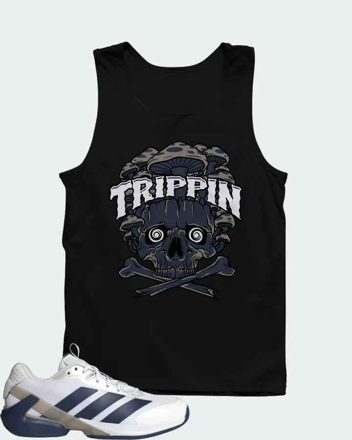 Adidas Adizero Ubersonic 5 Cloud White Dark Blue Matching Tank Top