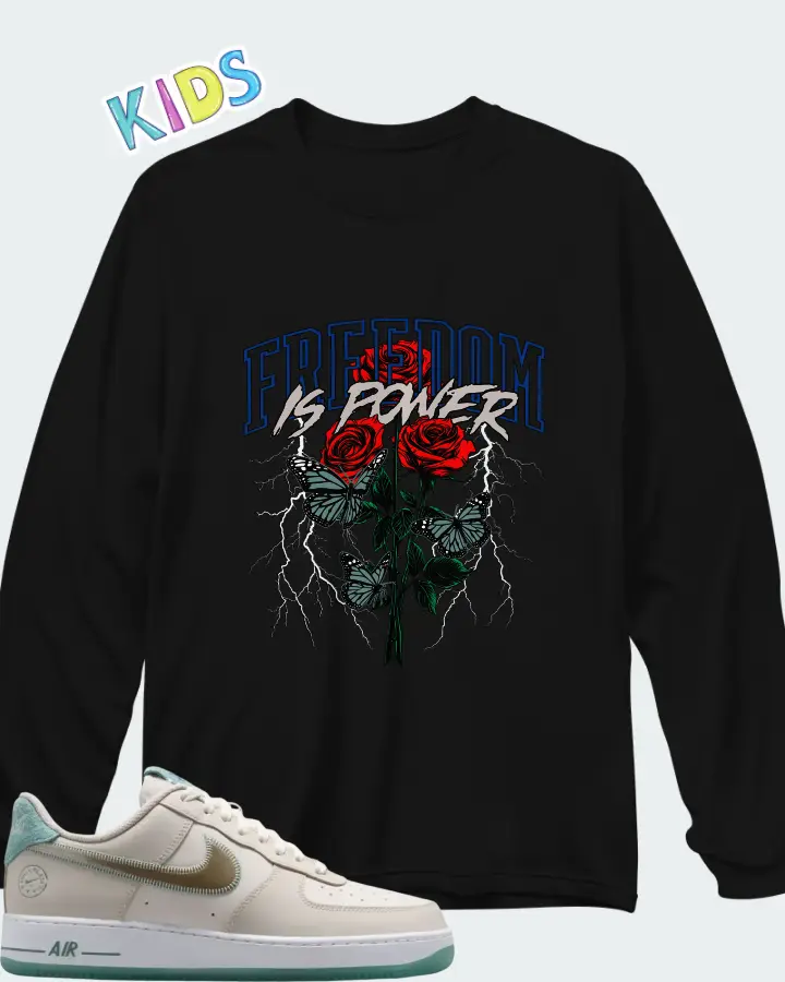 Nike Air Force 1 Low '07 Philadelphia Matching Kid's Long Sleeve T-Shirt