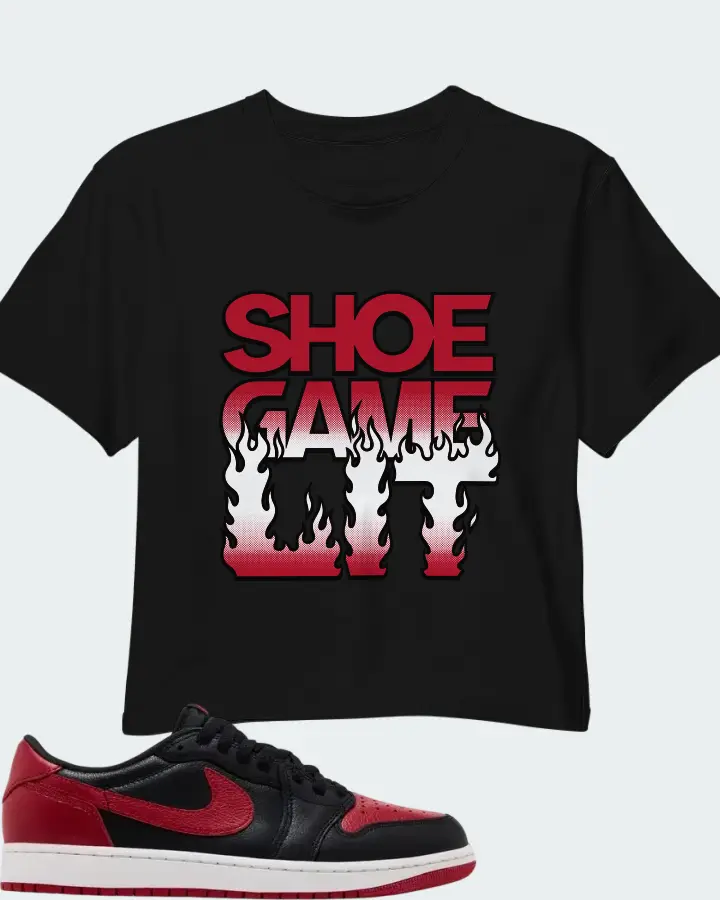 Air Jordan 1 Retro Low OG Banned 2026 Matching Crop Top