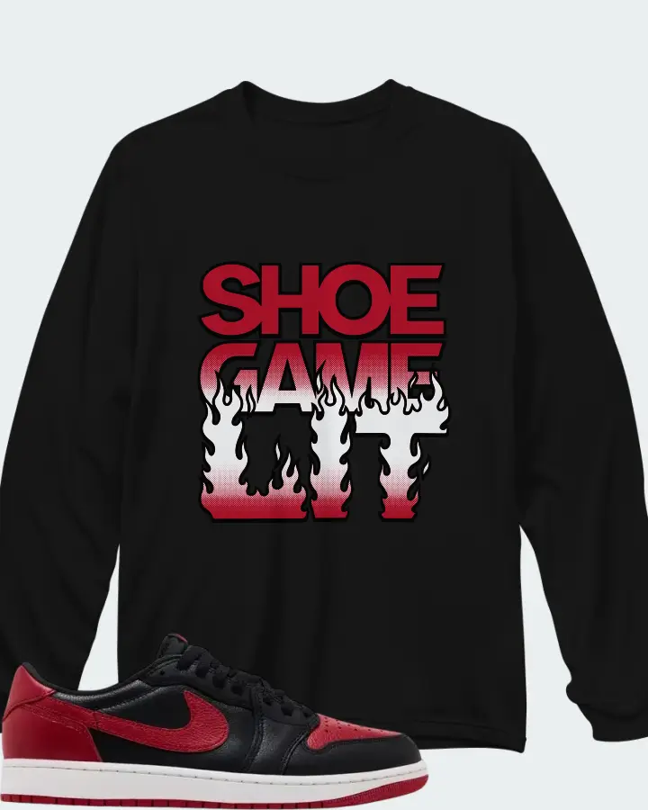 Air Jordan 1 Retro Low OG Banned 2026 Matching Long Sleeve T-Shirt