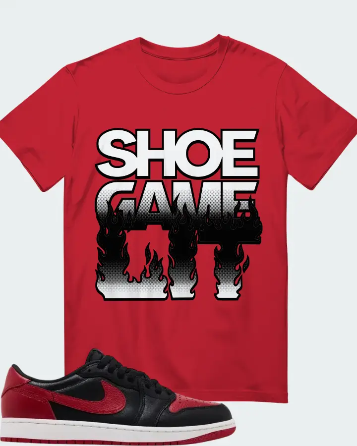 Air Jordan 1 Retro Low OG Banned 2026 Matching T-Shirt
