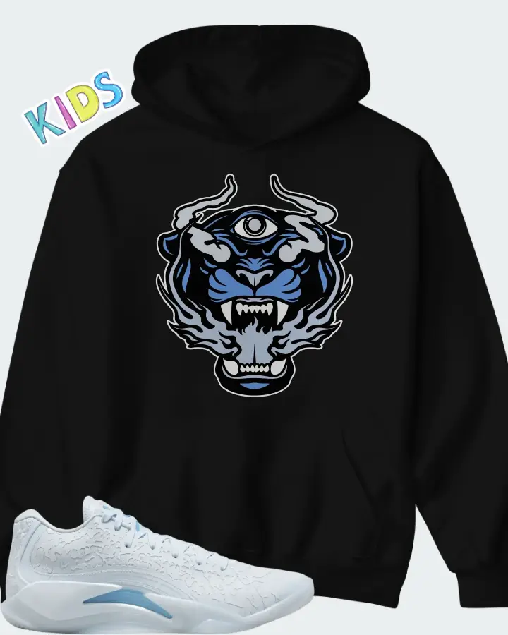 Jordan Zion 3 Half Blue Matching Kid's Hoodie