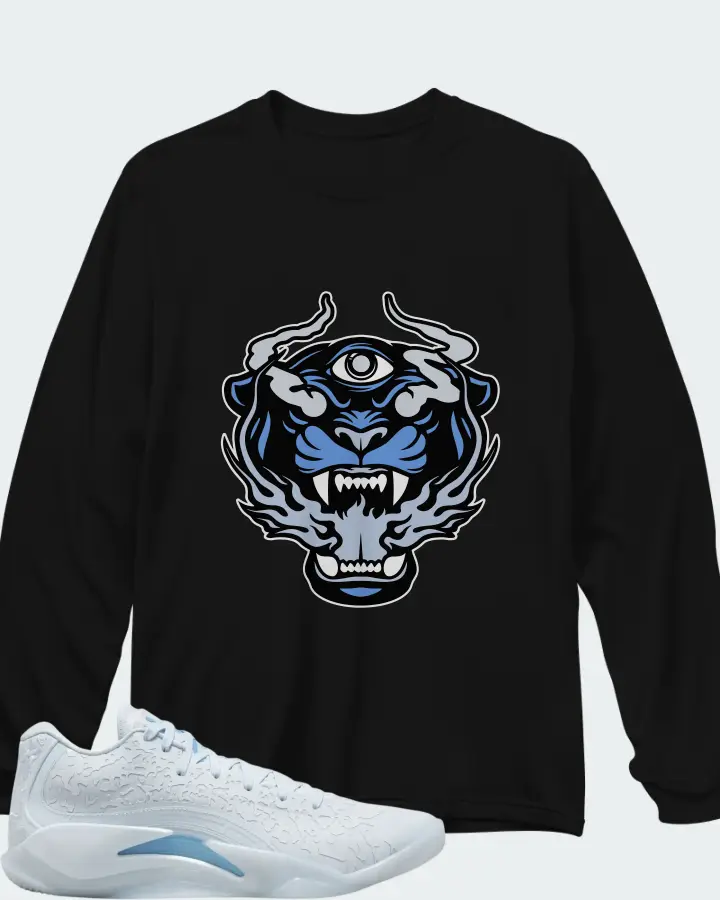 Jordan Zion 3 Half Blue Matching Long Sleeve T-Shirt