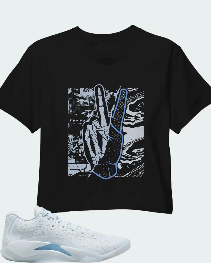 Jordan Zion 3 Half Blue Matching Crop Top