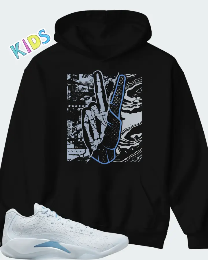 Jordan Zion 3 Half Blue Matching Kid's Hoodie