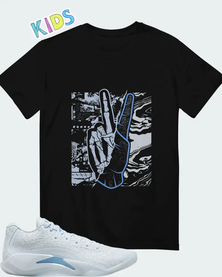 Jordan Zion 3 Half Blue Matching Kid's T-Shirt