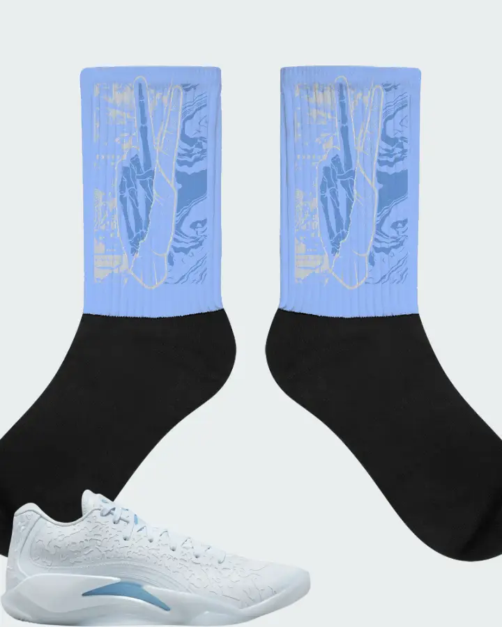 Jordan Zion 3 Half Blue Matching Socks