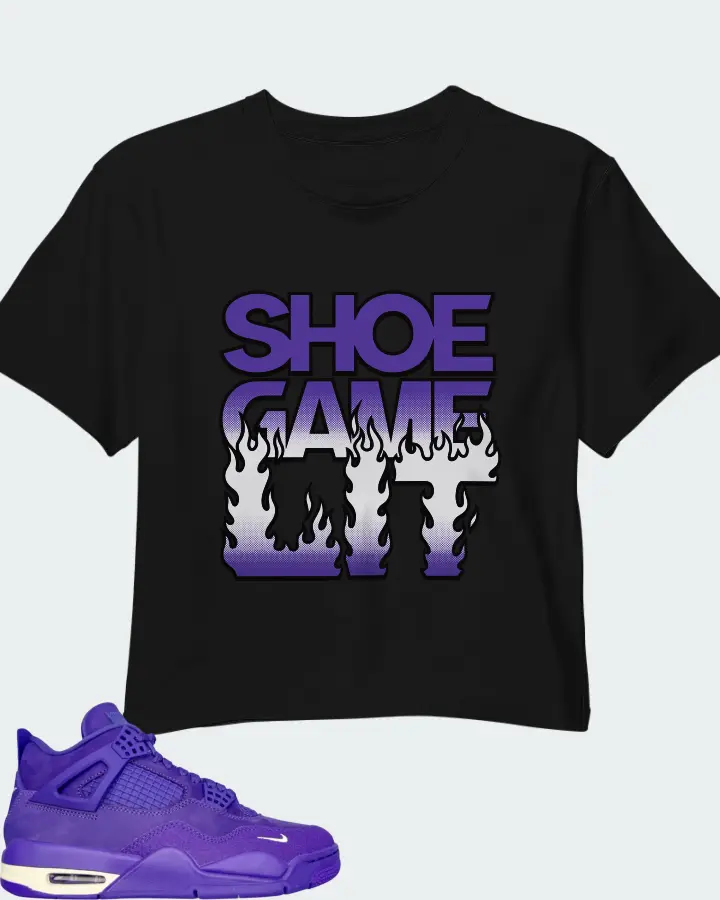 Nigel Sylvester x Air Jordan 4 Retro Canyon Purple Matching Crop Top