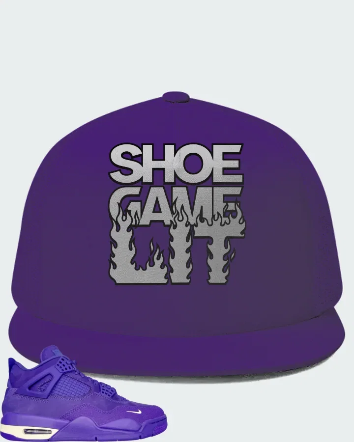 Nigel Sylvester x Air Jordan 4 Retro Canyon Purple Matching Hat