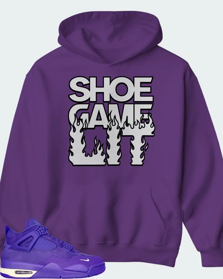 Nigel Sylvester x Air Jordan 4 Retro Canyon Purple Matching Hoodie