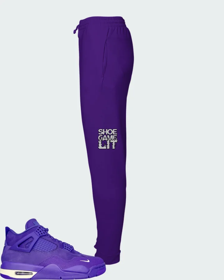 Nigel Sylvester x Air Jordan 4 Retro Canyon Purple Matching Joggers