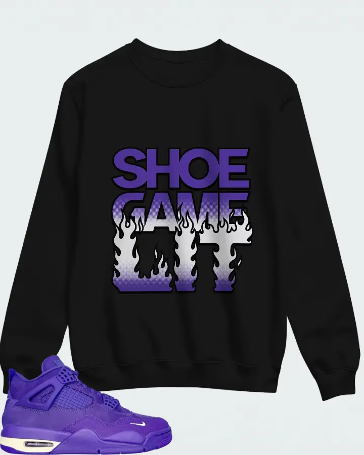 Nigel Sylvester x Air Jordan 4 Retro Canyon Purple Matching Sweatshirt