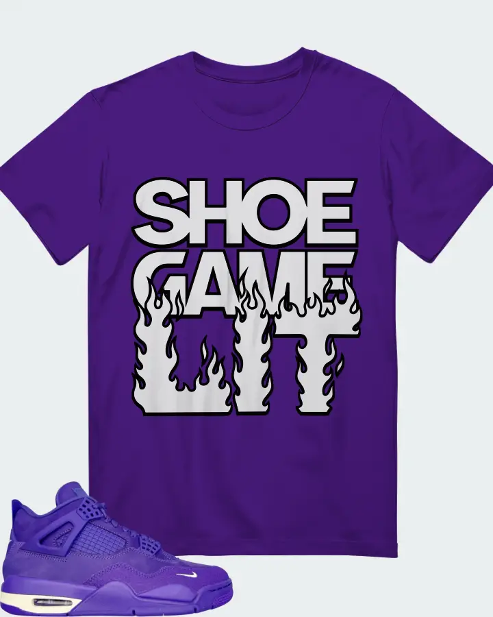 Nigel Sylvester x Air Jordan 4 Retro Canyon Purple Matching T-Shirt
