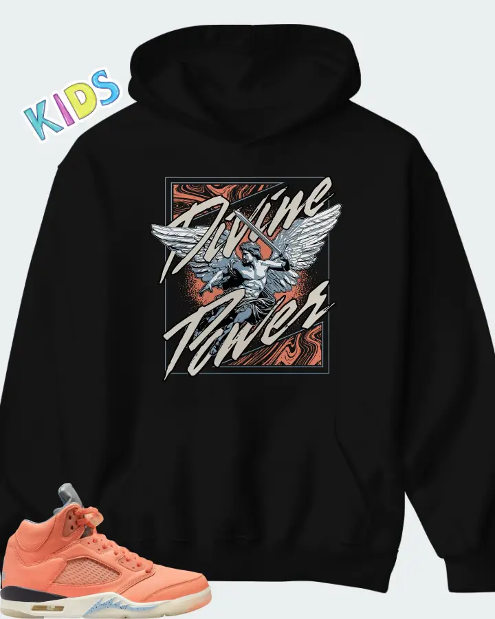 DJ Khaled x Air Jordan 5 Retro We The Best - Crimson Bliss Matching Kid's Hoodie