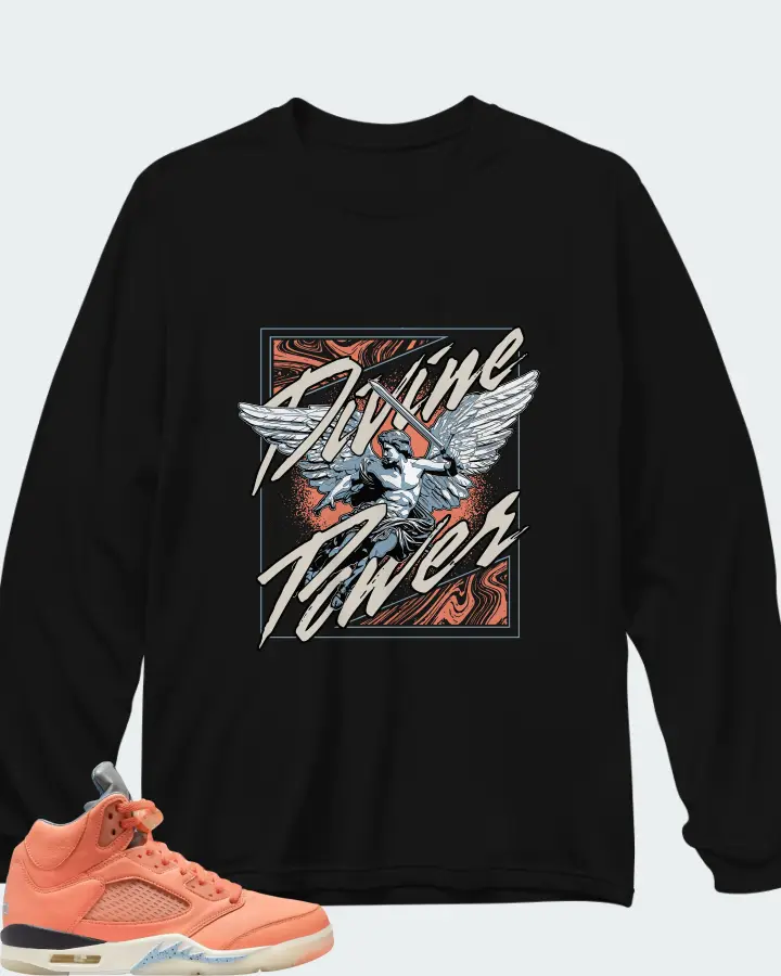DJ Khaled x Air Jordan 5 Retro We The Best - Crimson Bliss Matching Long Sleeve T-Shirt